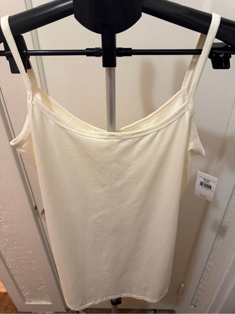Bke Women’s winter whiteTank Top - Sleek Spaghetti Strap Cami